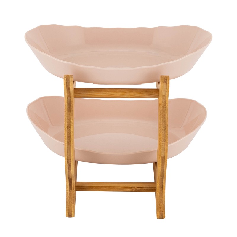 2 Tier Fruit Bowl Fruit Basket Stand Fruit Serving Tray For Dinner Parties gallery