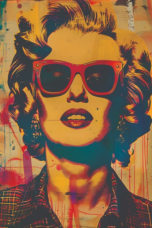 MARILYN MONROE BANKSY GRAFFITI POP ART CANVAS PRINT 16″X20″ READY TO HANG T96
