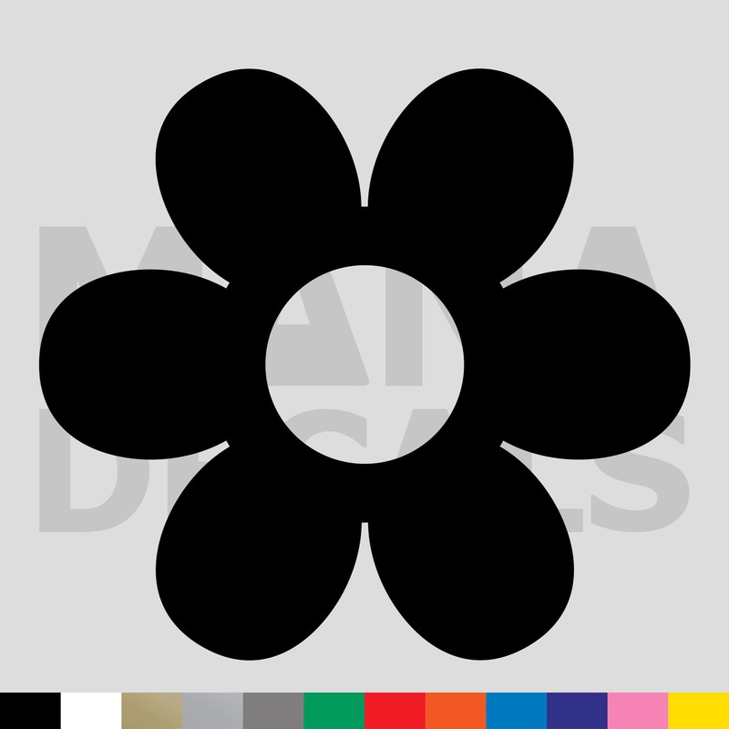 Flower Vinyl Die Cut Decal Sticker - Daisy Garden Plant Bloom
