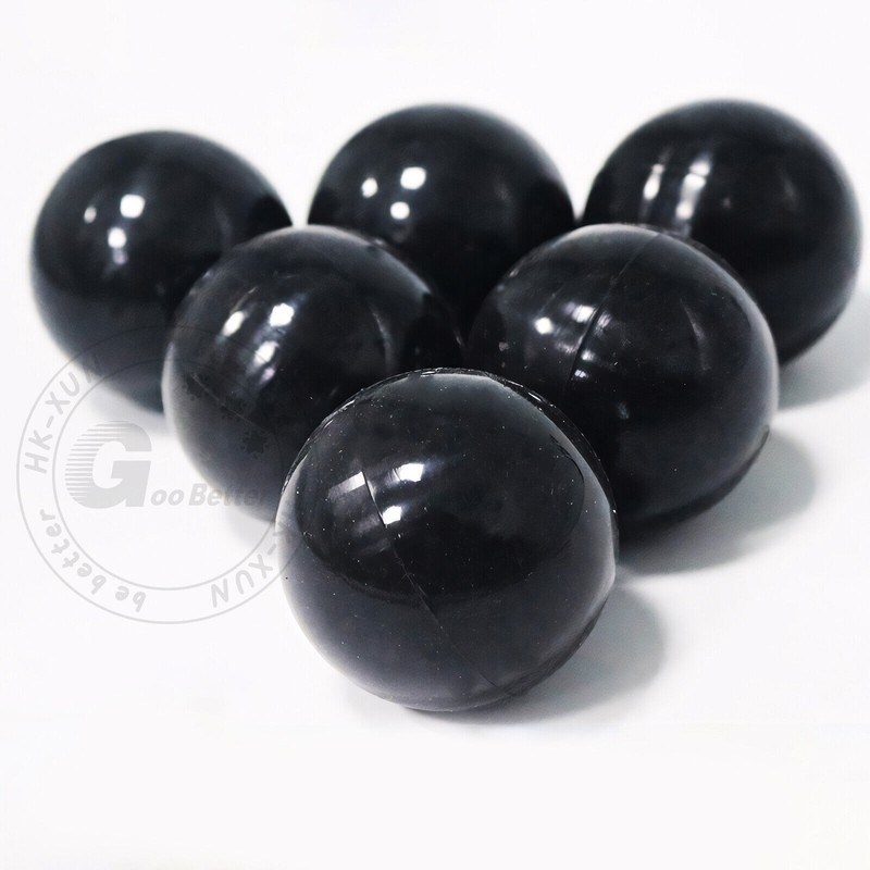 Diameter 2mm - 100mm Black Round Solid Rubber Ball Bouncy Balls Training Ball gallery