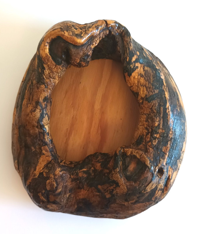 Live Edge Burl Wood Picture Frame Handcrafted Woodworking Wall Mount