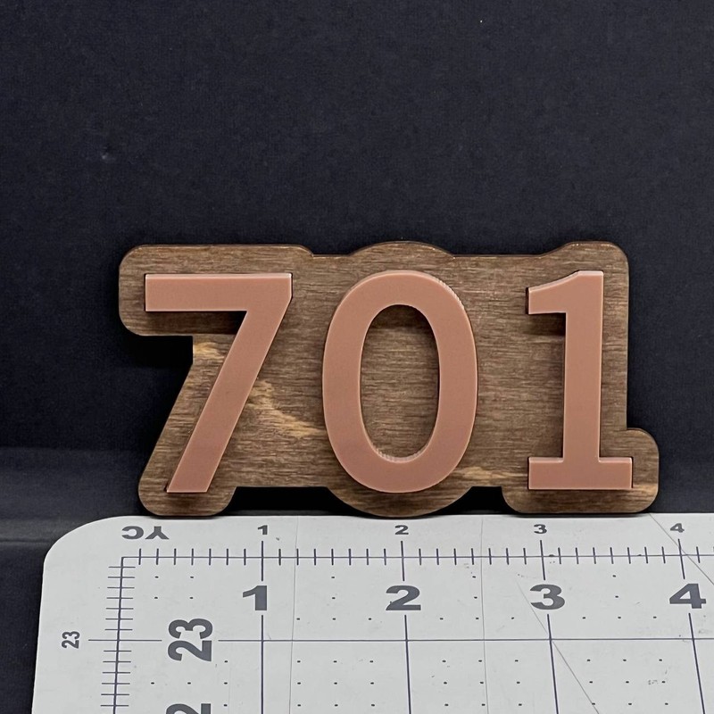 Custom Door Sign Numbers – 3D House Address Plaque Acrylic Home Number Sign gallery