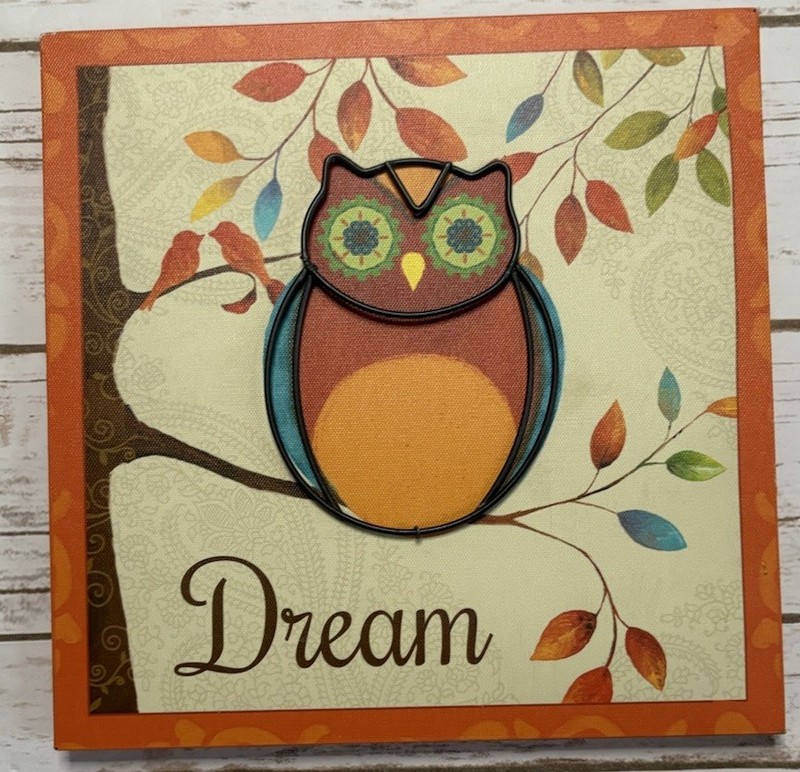 Sign Of The Times 11 x 11 Multicolor Wood Owl Wall Art Home Decor