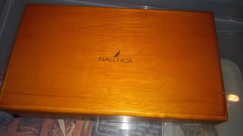 Nautica Gift Collection Wooden Box Cd Holder