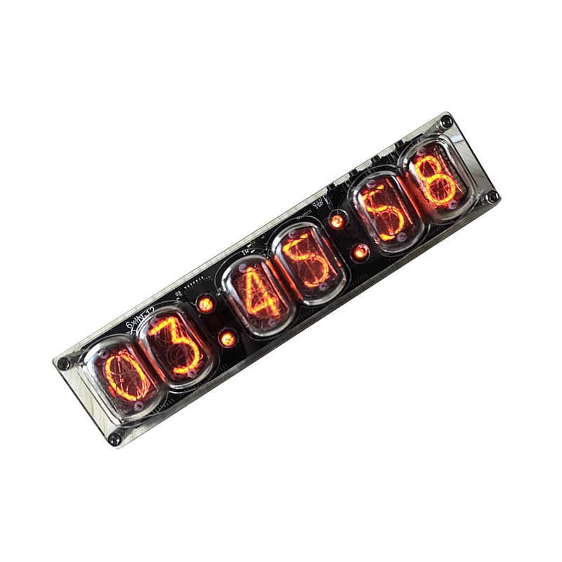 DC5V 6-bit IN-12 Glow Tube Clock IN12 Nixie Clock Base Not include glow tubes