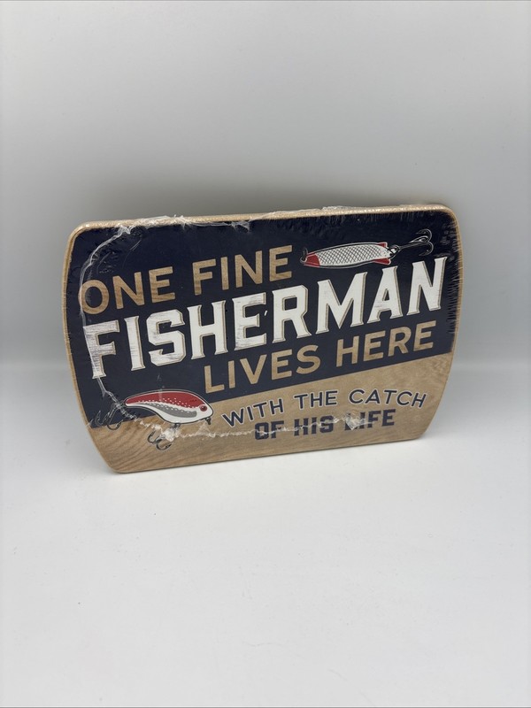 Fisherman’s Wall Decor Plague Wall Art 8-1/4”x5-1/2” Sealed gallery