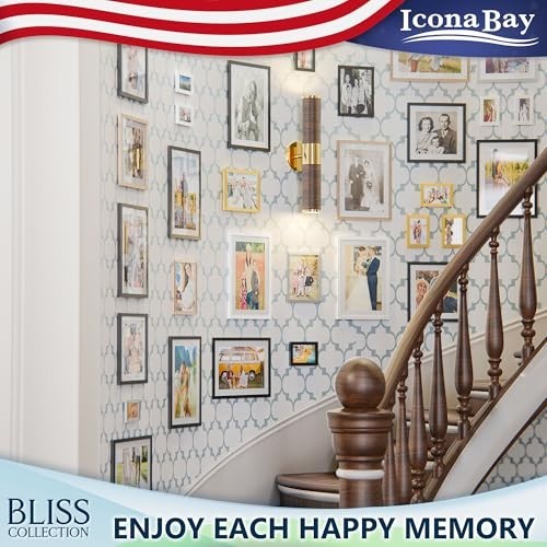 - 12X16 Light Oak Picture Frame Fits 11X15 Photos with Mat to 9X12 Image - Moder gallery