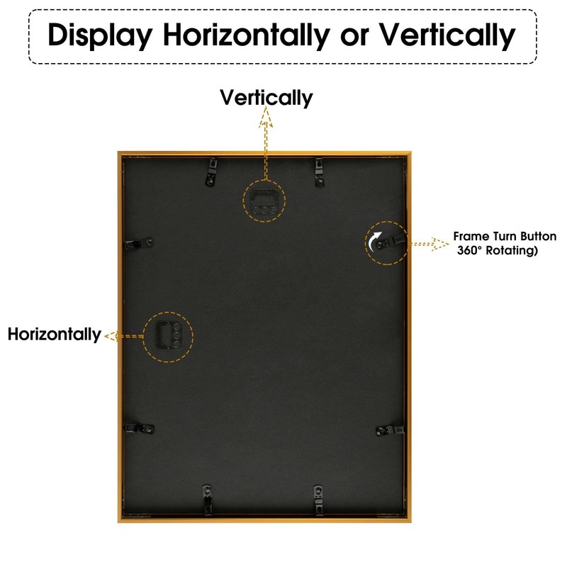 2 Pack 7x5 Bronze Aluminum Collage Frame 2 Opening for 5x7 Photo Wall Mount Art gallery