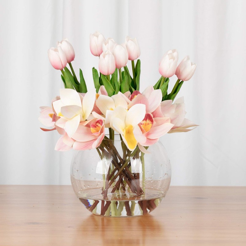 WGV Bowl Glass Vase, Diameter 6", Height 5", Open Width 4", Multiple Sizes Ch... gallery