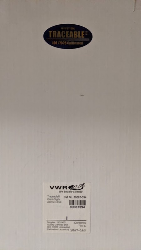 VWR Traceable GIANT-DIGITS Radio-Controlled Atomic Clocks 89087-394 Temperature gallery