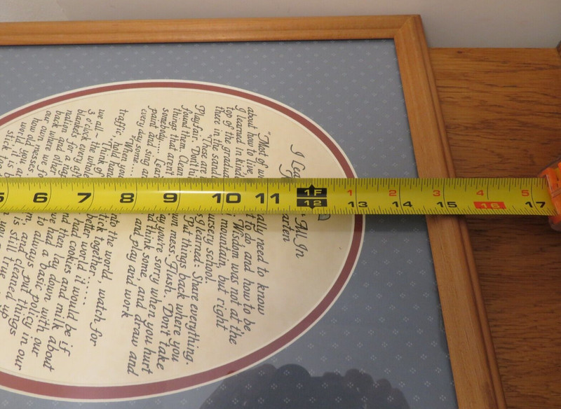 I Learned It All In Kindergarten Framed Artwork Glass 15-1/2" x 12-1/2" Fulgham gallery