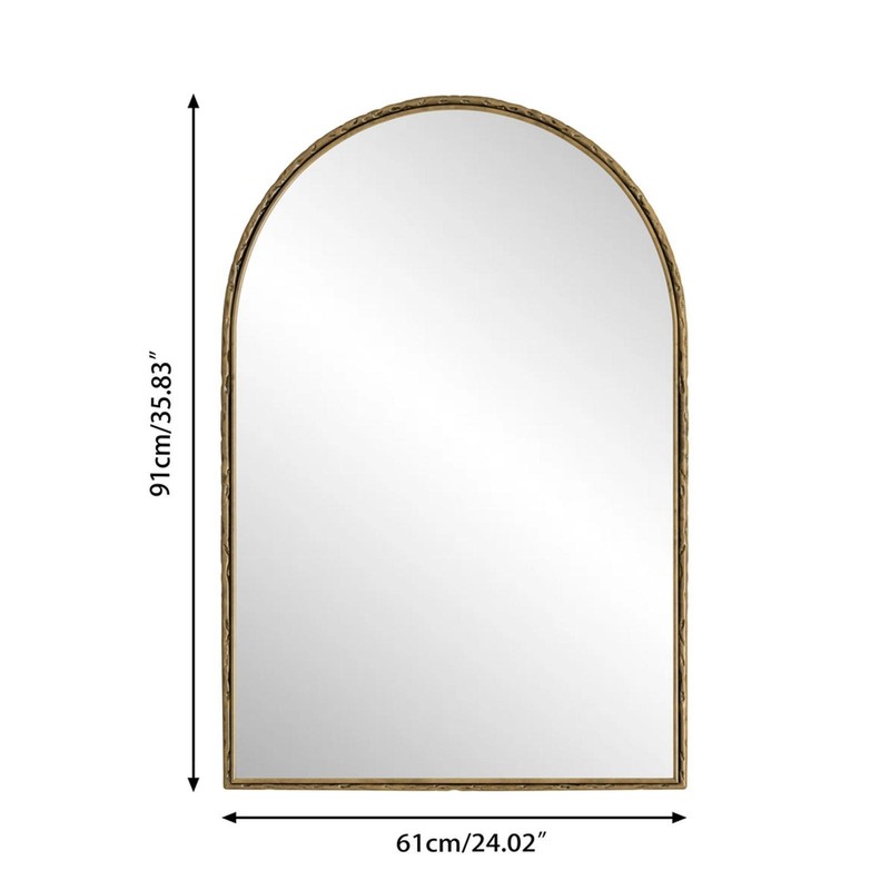 Versatile Gold Arched Mirror for Vanity, Wall Decor & Entryway - Design for gallery
