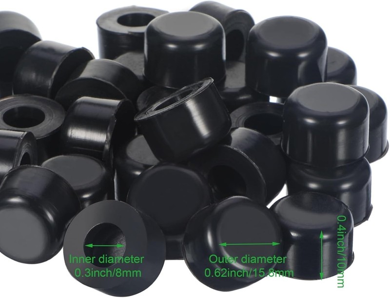 Universal Size 15 Pcs Silicone Door Stop Caps - Stylish Bumpers for Protection gallery