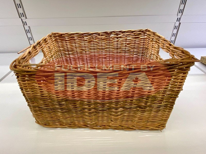 New IKEA TRUMMIS Rattan Handmade Basket 25x35x20 cm (9 ¾x13 ¾x7 ¾ ") 605.008.20 gallery