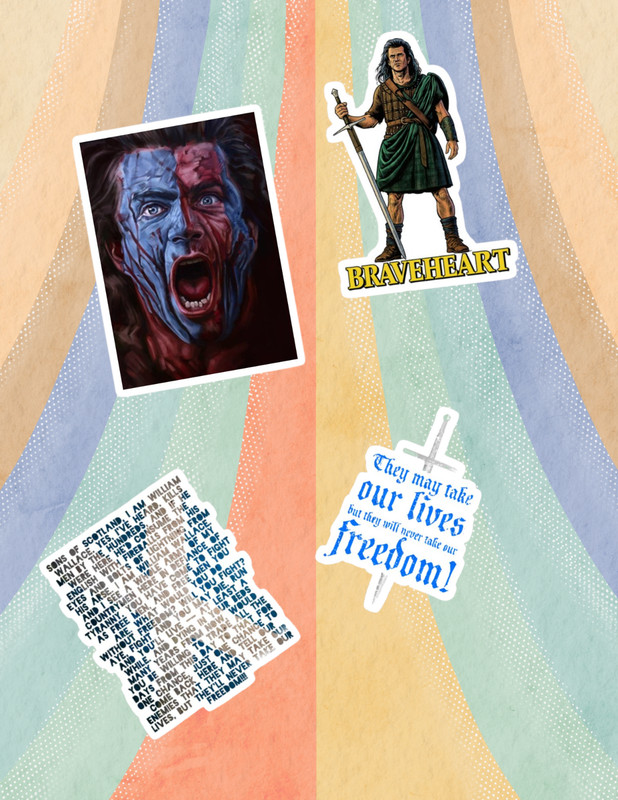 Braveheart 2000’s 4pc Sticker Pack