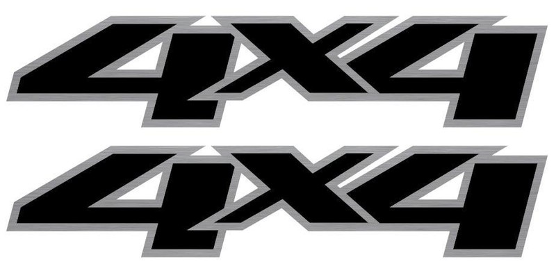 2008 - 2013 Aftermarket 4x4 Bedside Replacement Decals Sticker Set 4WD Stickers gallery