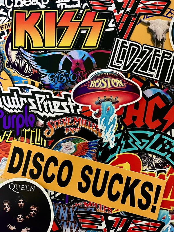 Classic Rock Sticker Pack – Led Zeppelin Queen Ac/dc Van Halen 70’s Classic Rock