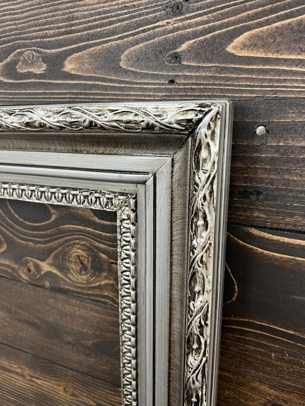 16 x 20 In stock- Classic compo ornate wood frame, silver frame, wood picture gallery