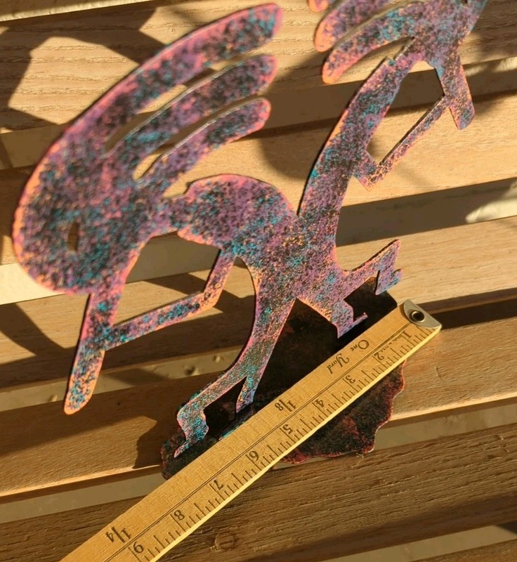 Kokopelli Musicians Plasma Cut Metal Handmade And Unique Beautiful Colors gallery