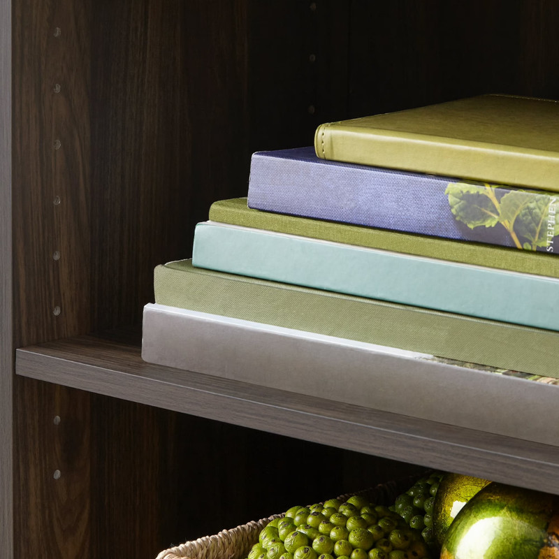 Mainstays 3-Shelf Bookcase 31.65" Tall with Adjustable Shelves, Canyon Walnut gallery