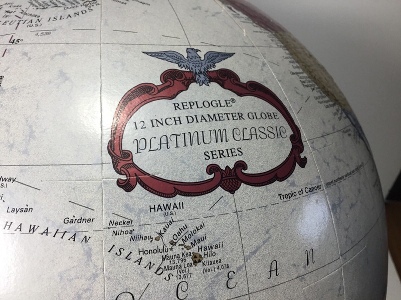 12” Diameter Replogle Platinum Classic Series World Globe - City Population. EUC gallery