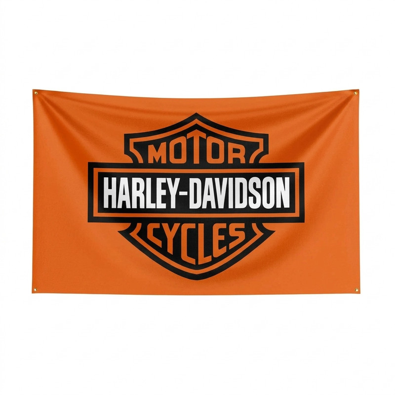 Harley Davidson Motor Motorcycle Flag Banner Wall Art Hanging Garage Décor 5x3ft gallery