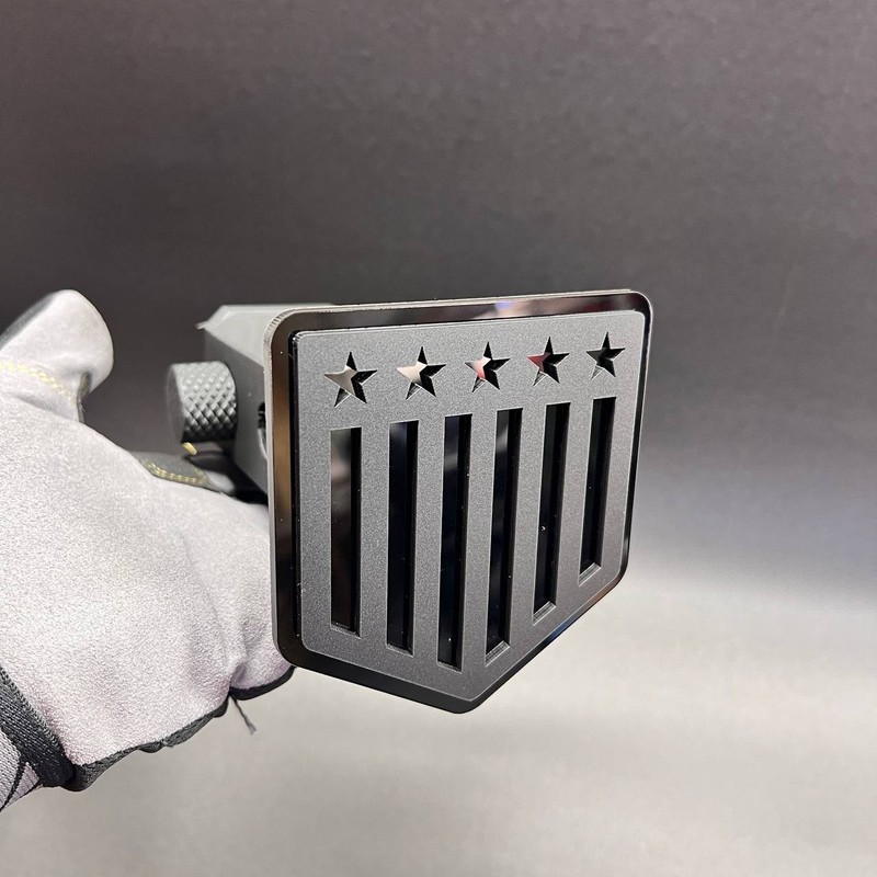 American Flag Hitch Cover – Hitch Car Badge 3D Decal Exterior Car Tailgate Emble