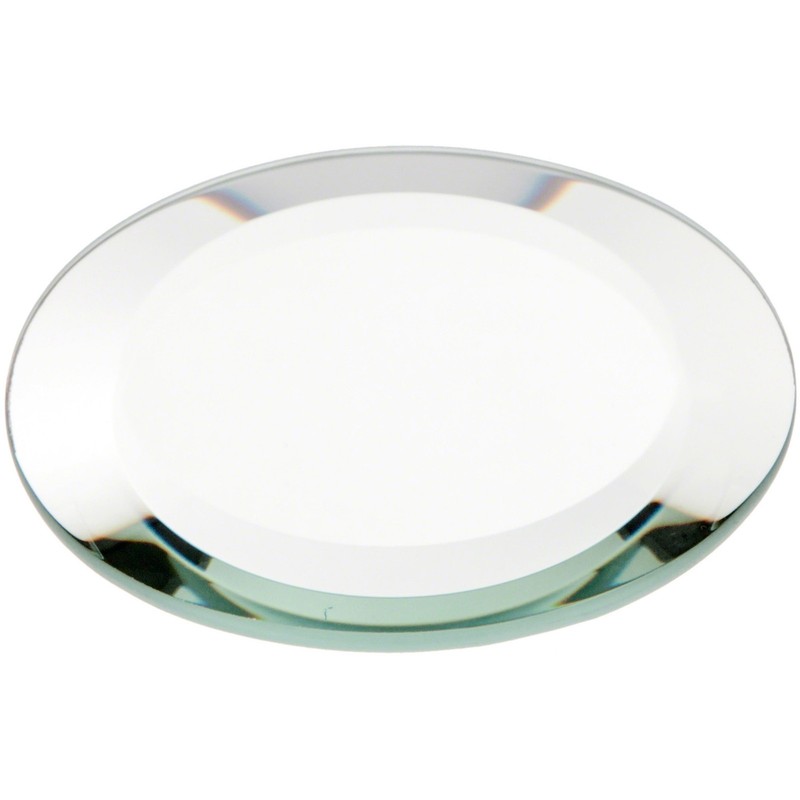 Plymor 3″ Round, 5mm Thick Beveled Glass Mirror Circle