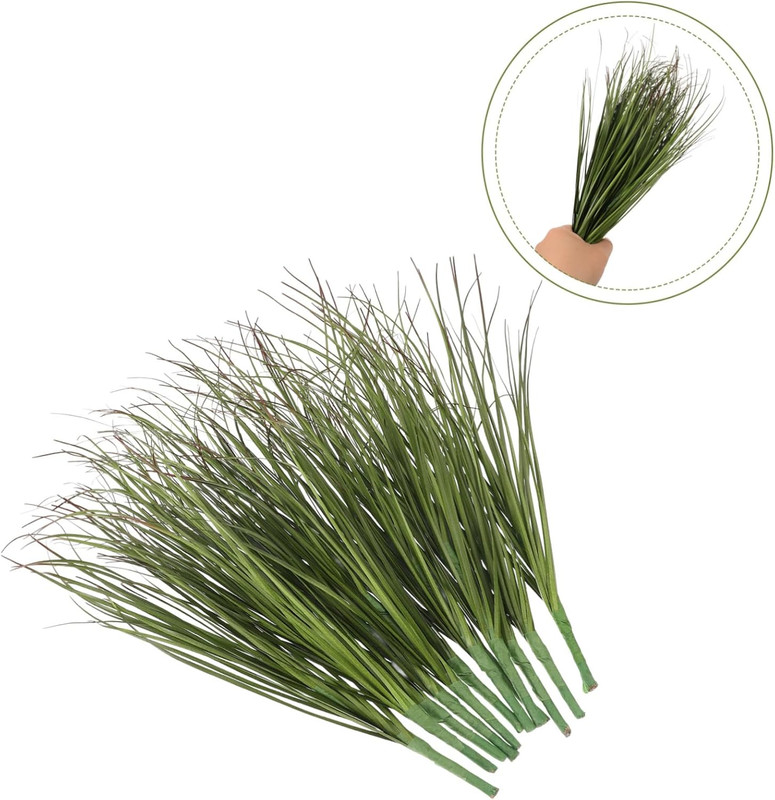 12Pcs Artificial Grass, 11.79In Fake Grass Artificial Shrub Plants, Tall Plants gallery