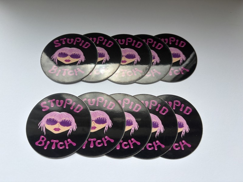 10-Pack Y2K Aesthetic Funny Meme Vinyl Sticker 2″ Sassy Girl Water Bottle Laptop