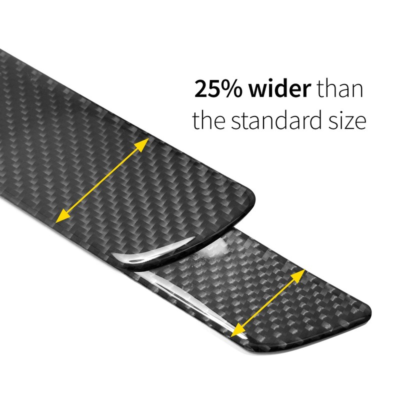 Ford Mustang X-Large Black Carbon Fiber 4 Pcs Universal Door Sill Plates gallery