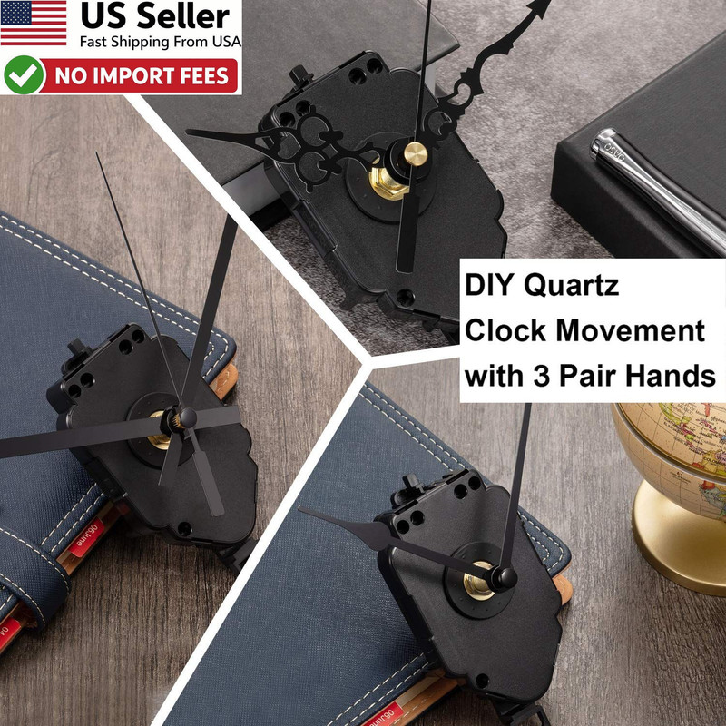 Hicarer Quartz Pendulum Trigger Clock Movement Chime Music Box Kit 3 Pairs Hands gallery