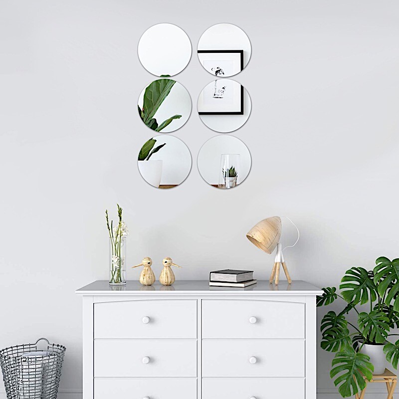 18 pcs 8" Round MIRRORS Wedding Party Reception CENTERPIECES Wholesale Supplies gallery