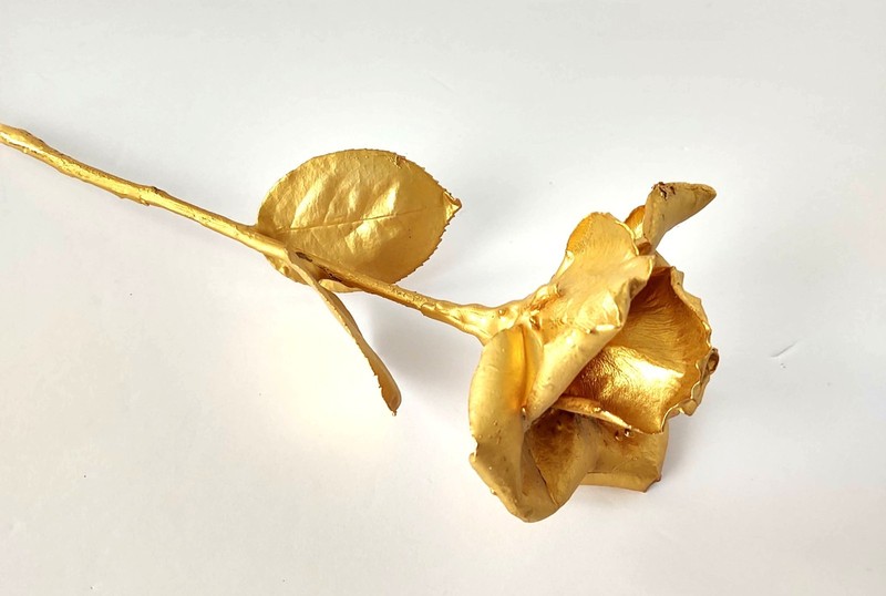 Classic 24K Gold Dipped "Real American Rose" Keepsake - 17.5" Long gallery