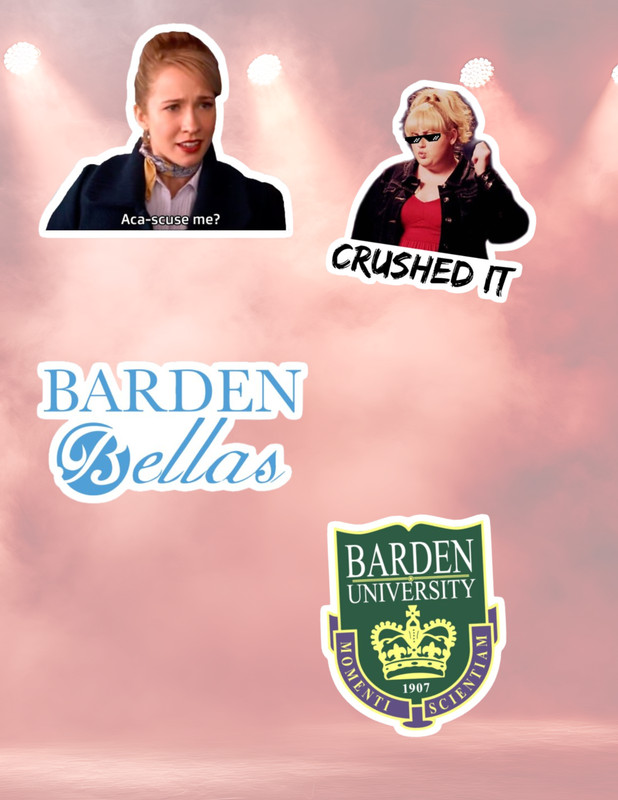 Pitch Perfect 2000’s Movie 4pc Sticker Pack