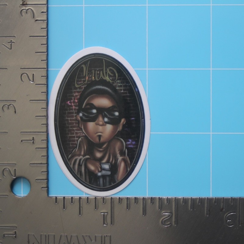 Lowrider Sticker (CHULO BOY) Chicano Vato Gangster, Gloss PVC Decal