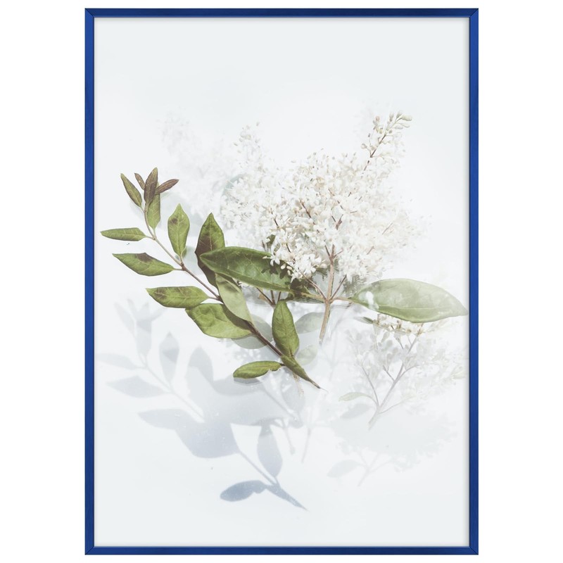 16.5×23.4 Blue Aluminum Metal Poster Picture Frame Acrylic Front Wall Gallery
