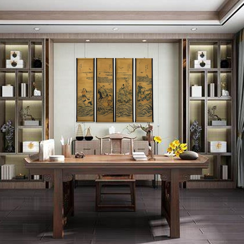 Taoism Figure Painting Large Wall Ancient Replica Art,Chinese Traditional Pos... gallery