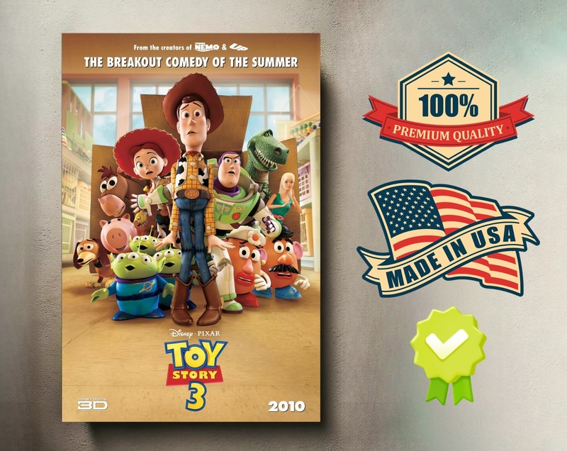 Toy Story 3 (2010) 8×12 Metal Movie Poster 🔥🍿