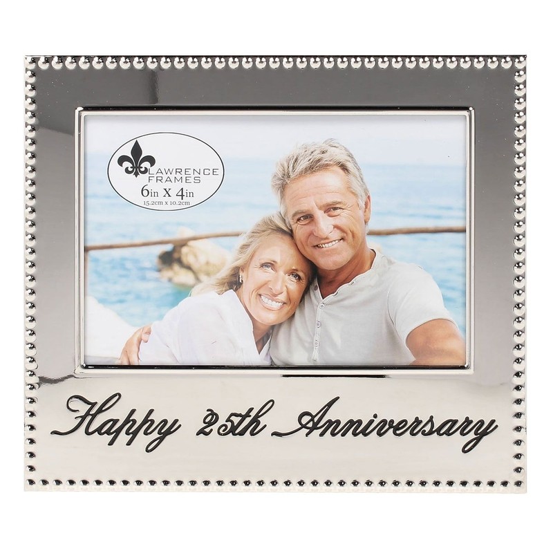 Lawrence Frames 4×6 Happy 25th Anniversary Picture Frame 290064
