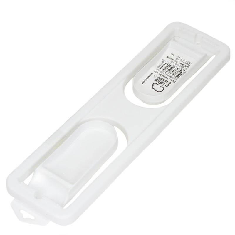 Chef Craft Select Plastic Paper Towel Holder, 12.5 inches in Length, White gallery
