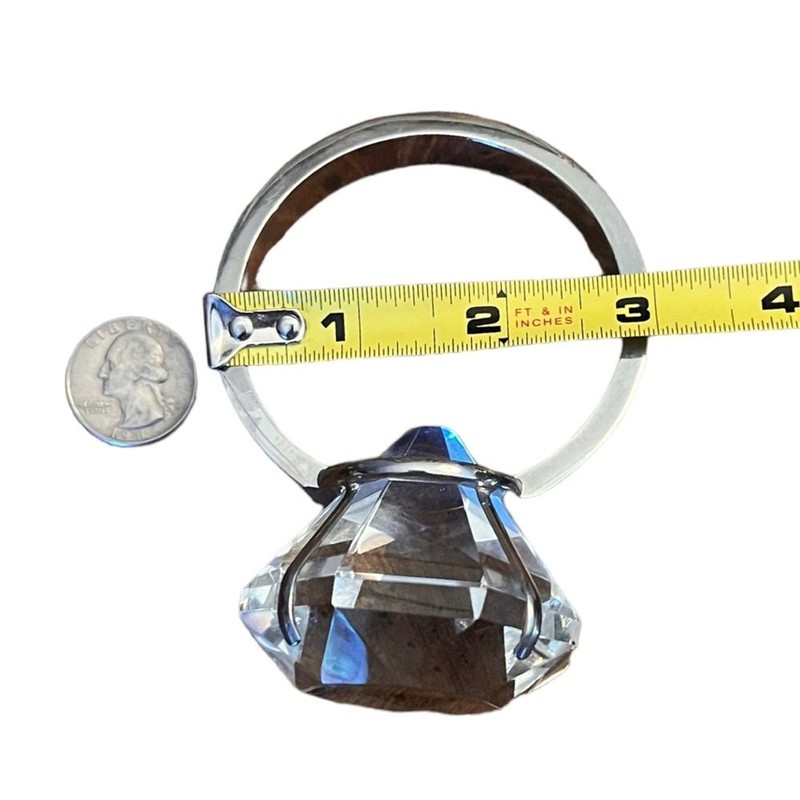 “DIAMOND” RING PAPERWEIGHT NOVELTY GIFT OFFICE DECOR CONVERSATION PIECE NWOT gallery