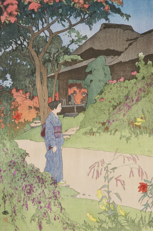 Silk Canvas Art Paint Landscape Lady Ukiyoe Japanese Poster Decor Unframed S730