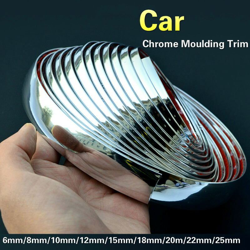 5M Universal Chrome Car Moulding Trim Strip car Door Edge Scratch Protector .. gallery
