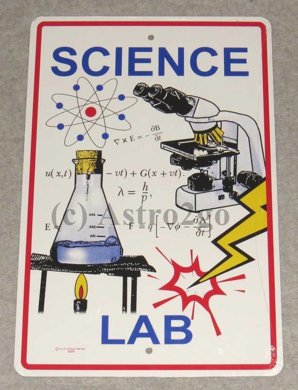 SCIENCE LAB–Crosswalks Metal 10 X 15 Science Fair Teacher Classroom Street Sign