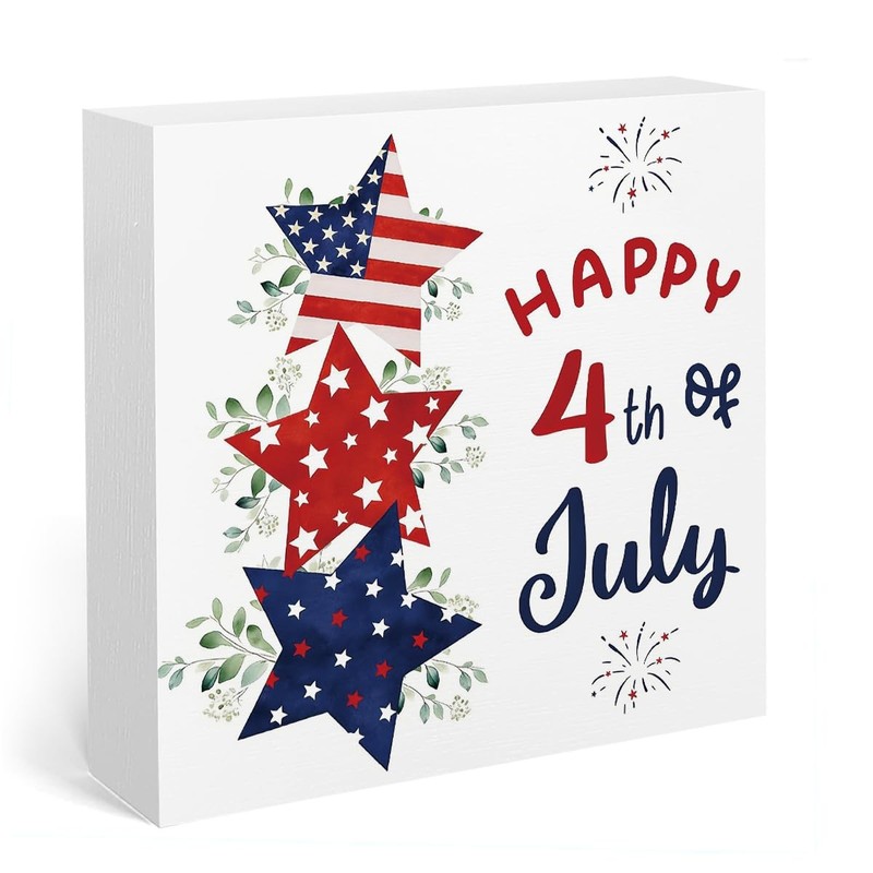4th of July Patriotic Star Decor Americana 5 x 5 inches, PAT1
