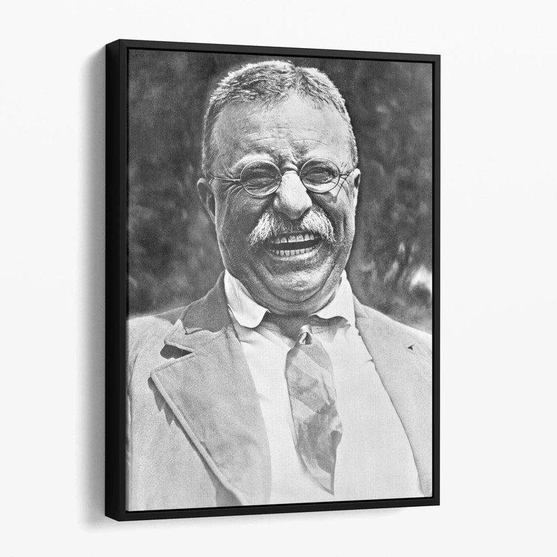Teddy Roosevelt 1900s Vintage America History USA Canvas Print Wall Art