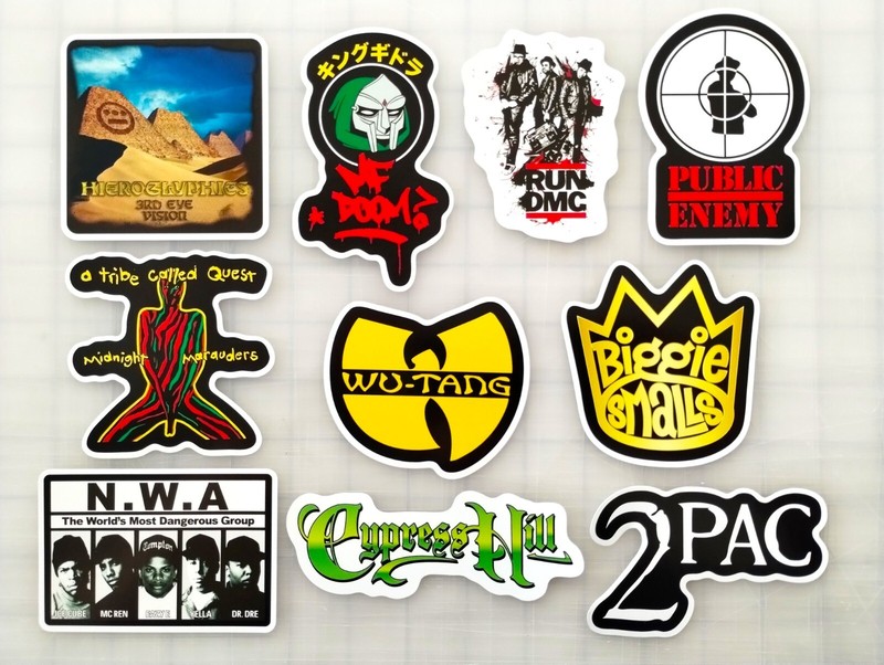 Classic Hip-Hop Sticker Pack (10) SET 7 rap graffiti old school Flow Rip gangsta