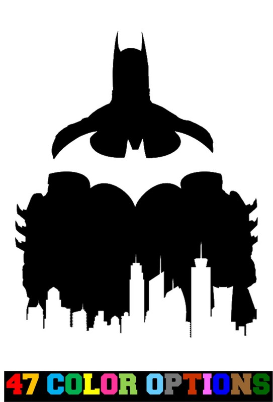 Vinyl Decal Truck Car Sticker Laptop – DC Comics Harley Joker Batman Gotham City