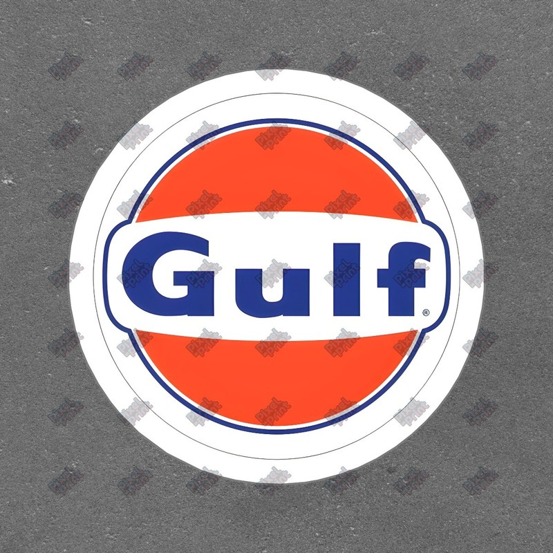 Vintage Gulf Oil Logo Vinyl Sticker Retro Decal for Cars, Laptops, #496648